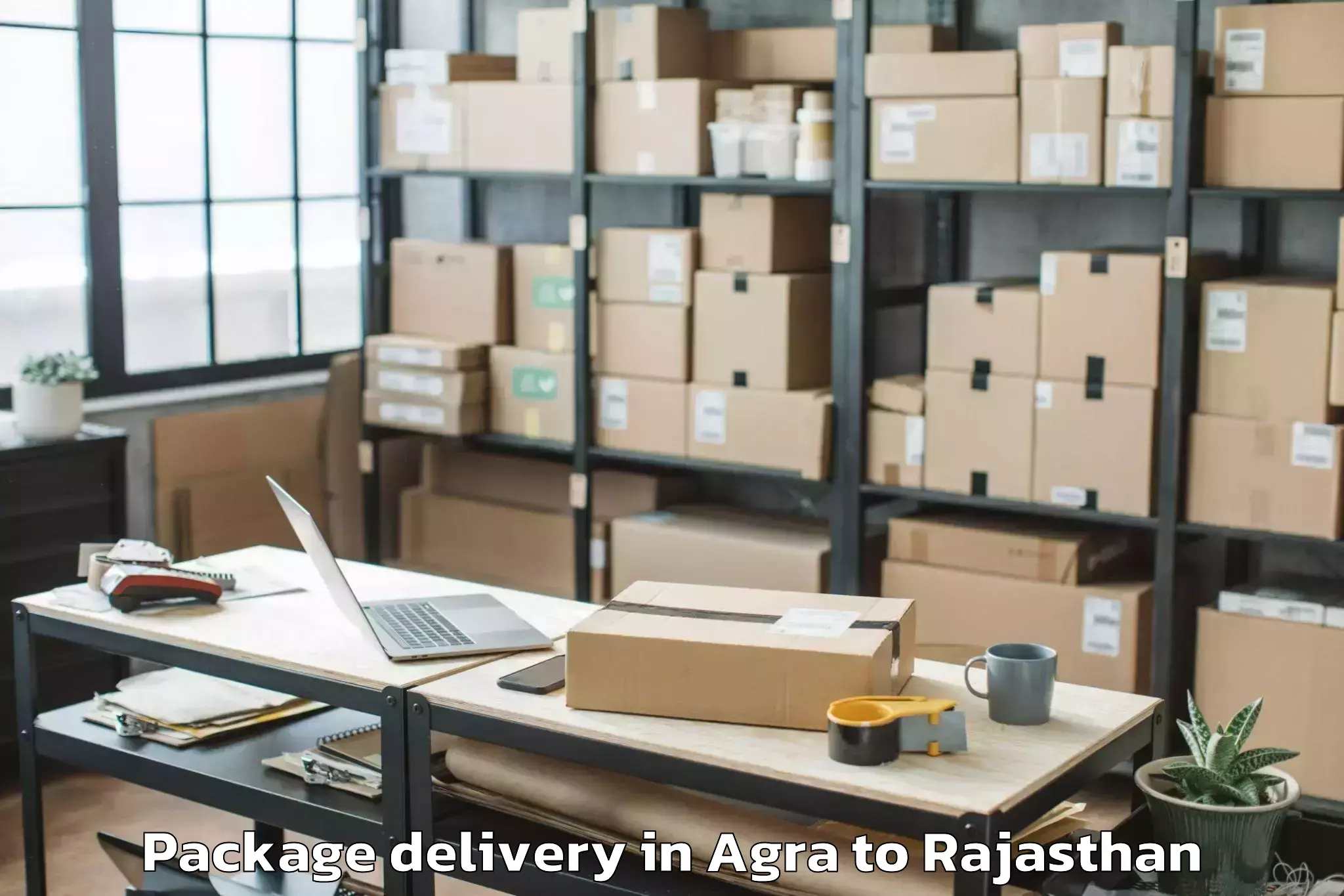 Hassle-Free Agra to Viratnagar Package Delivery